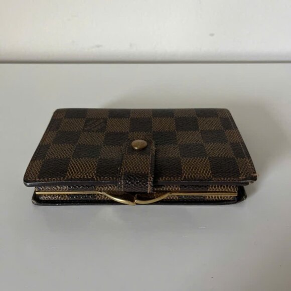 Louis Vuitton Damier Ebene French Kisslock Wallet - Picture 6 of 10